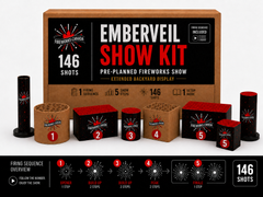 300$ Pre-Planned Fireworks Show Kit - Extended Backyard Display